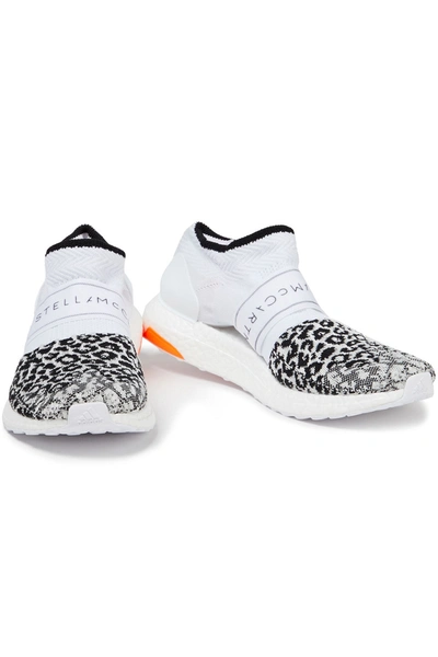 Shop Adidas By Stella Mccartney Ultraboost X 3d Primeknit Slip-on Sneakers In White