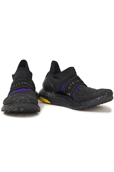 Shop Adidas By Stella Mccartney Ultraboost X 3d Jacquard-knit Sneakers In Black