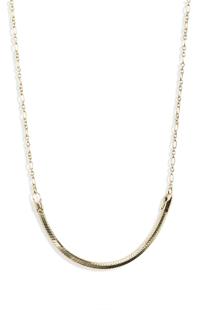 Shop Argento Vivo Slinky Frontal Chain Necklace In Gold