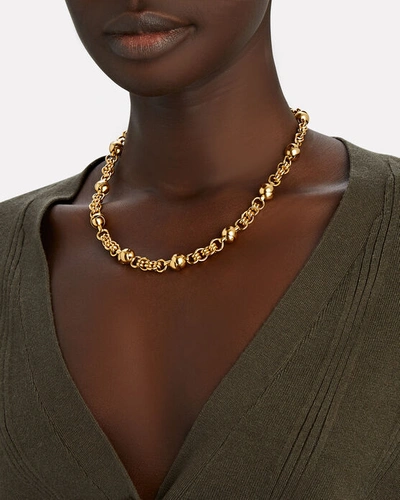 Shop Brinker & Eliza Billie Knot Chain Necklace In Gold