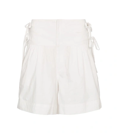 Shop Isabel Marant Étoile Opala Cotton Shorts In White