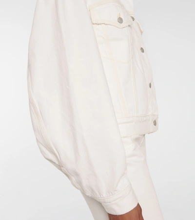 Shop Acne Studios Denim Jacket In White