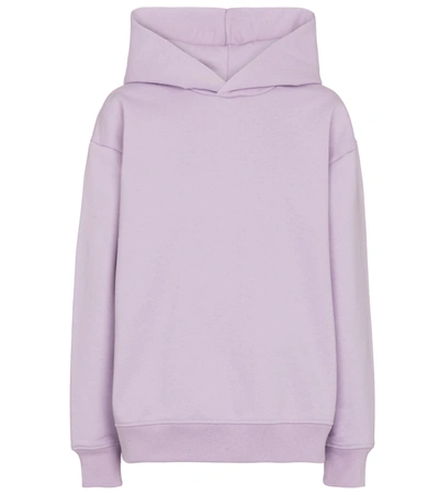 Shop Acne Studios Cotton-blend Hoodie In Purple