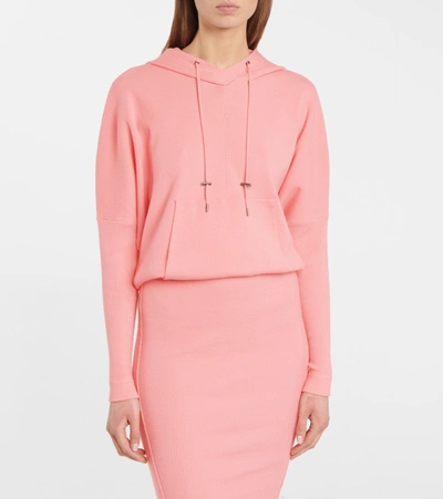 Shop Tom Ford Cashmere-blend Sweatshirt Dress In Pink