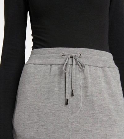 Shop Tom Ford Cashmere And Silk Midi Skirt In Grey