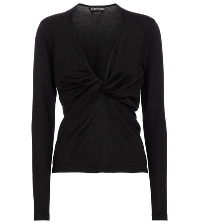 Shop Tom Ford Cashmere And Silk Top In Black