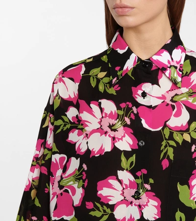 Shop Tom Ford Floral Shirt In Black