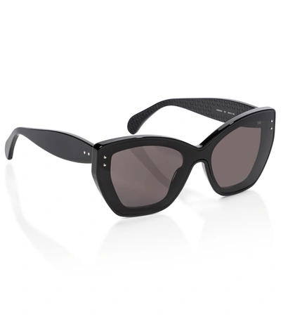Shop Alaïa Square Acetate Sunglasses In Black