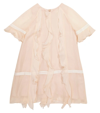 Shop Chloé Silk Crêpe Dress In Pink