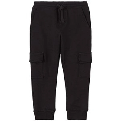 Shop Dolce & Gabbana Black Branded Sweatpants