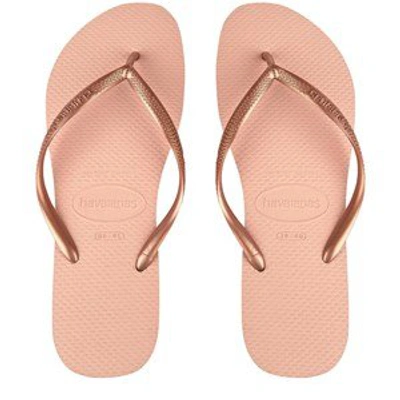 Shop Havaianas Kids  Slim Flip Flops In Pink