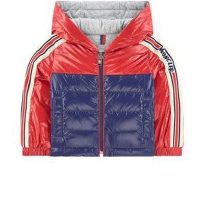 Shop Moncler Down And Feather Padding Coat In Red