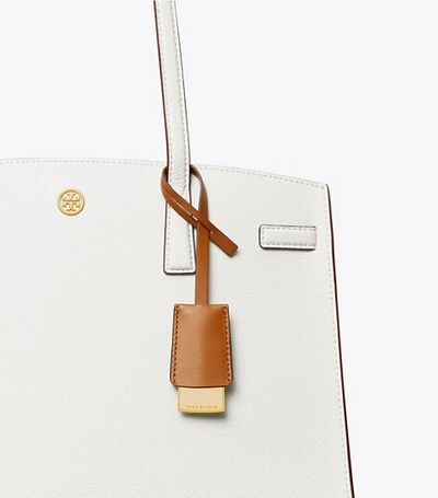 Shop Tory Burch Walker Satchel In Gardenia