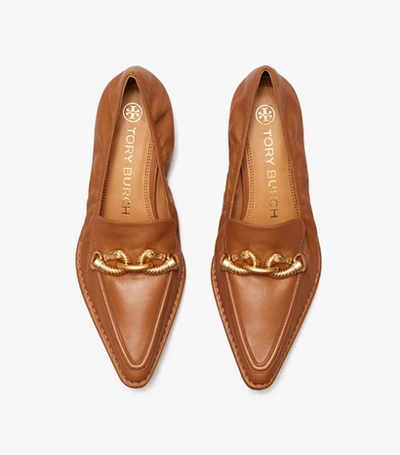 Shop Tory Burch Jessa Pointy-toe Loafer In Cinnamon Brown / Cinnamon Brown