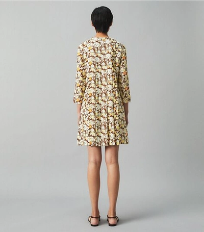 Tory Burch Challis Silk & Wool Shift Dress In Reverie | ModeSens