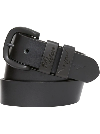 Shop R.m.williams Drover Buckled Leather Belt In Black