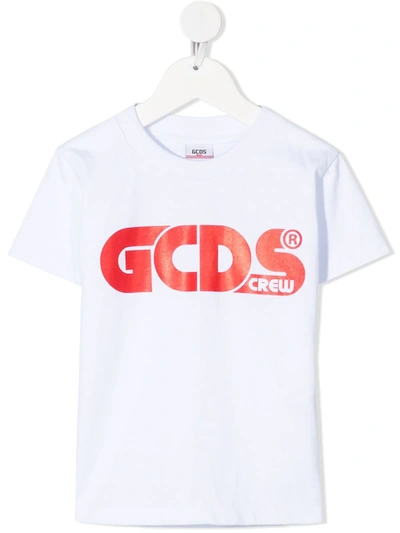 Shop Gcds Logo-printed T-shirt In White