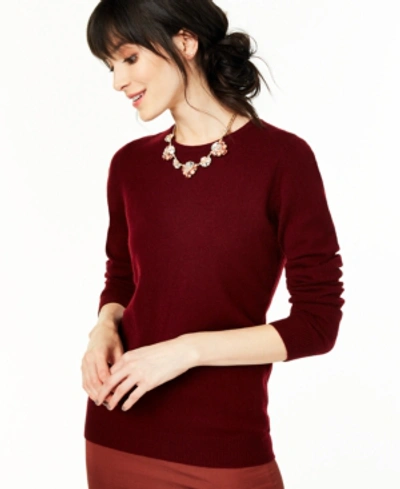 Shop Charter Club Crew-neck Cashmere Sweater, Created For Macy's In Sweet Clementine