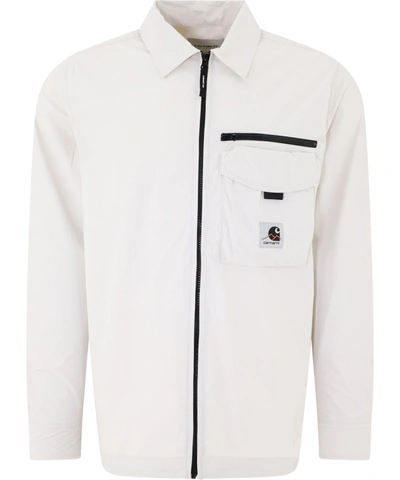 Shop Carhartt Grey Nylon Outerwear Jacket