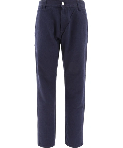 Shop Carhartt Blue Cotton Pants