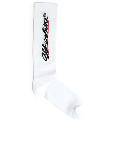 Shop Off-white White Polyester Socks