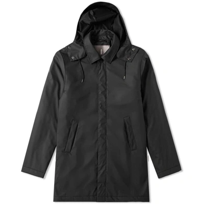 Shop Rains Mac Coat Black