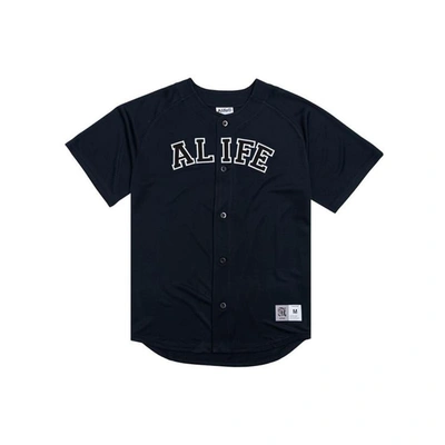 Shop Alife Baseball Jersey (navy) In Blue