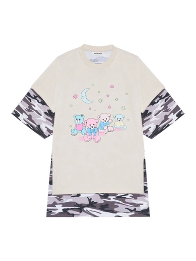 Shop Balenciaga Love Poem Double Layer T-shirt In Multicolor