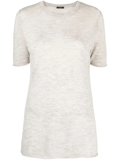 Shop Joseph Marled-effect Short-sleeve T-shirt In White