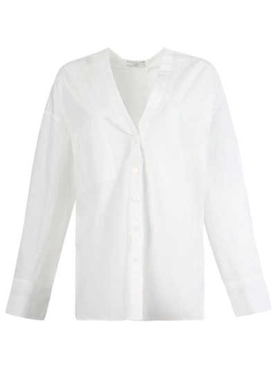 Shop Co Back Pleat Blouse In White