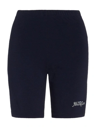 Shop Sporty And Rich Rizzoli Biker Short In Blue
