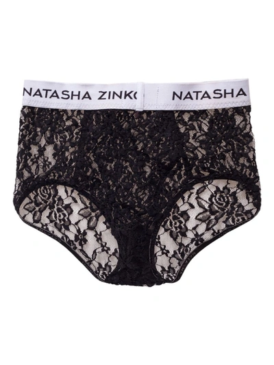 Shop Natasha Zinko Black Lace Panties