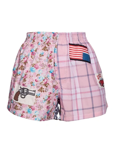 Shop Natasha Zinko Pink Cotton Shorts