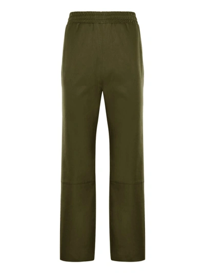 Shop Moncler Genius 2 Moncler 1952 Green Gabardine Pants