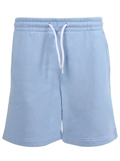 Shop Alexander Wang Garment Washed Terry Shorts In Blue