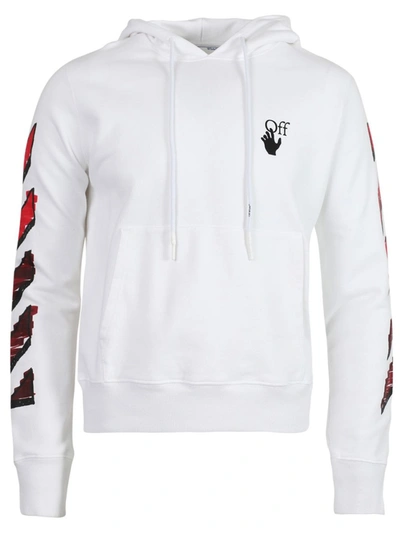 Shop Off-white Marker Slim Hoodie In White