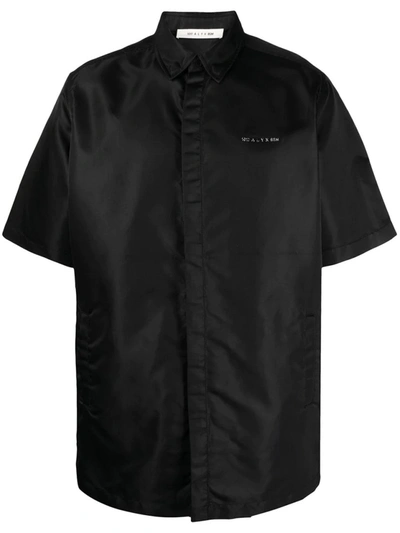 Shop Alyx Short-sleeve Nylon Shirt In Black