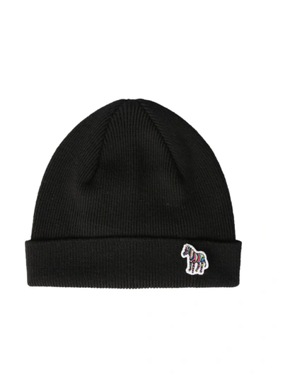 Shop Ps By Paul Smith Black Wool Hat