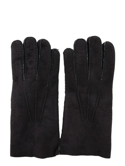 Shop Sermoneta Gloves Brown Leather Gloves