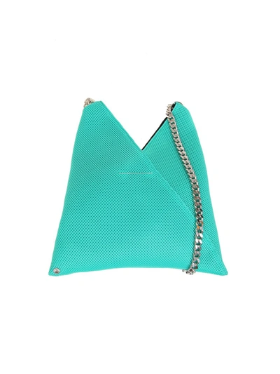 Shop Mm6 Maison Margiela Green Polyester Shoulder Bag