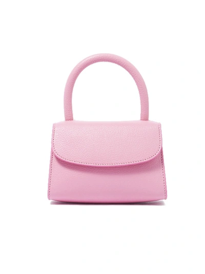 Shop By Far Mini Hand Bag In Rose-pink Leather