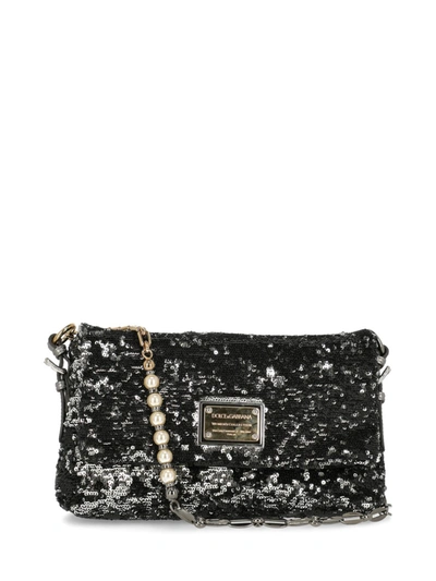 Shop Dolce & Gabbana Synthetic Fibers Shoulder Bag In Black