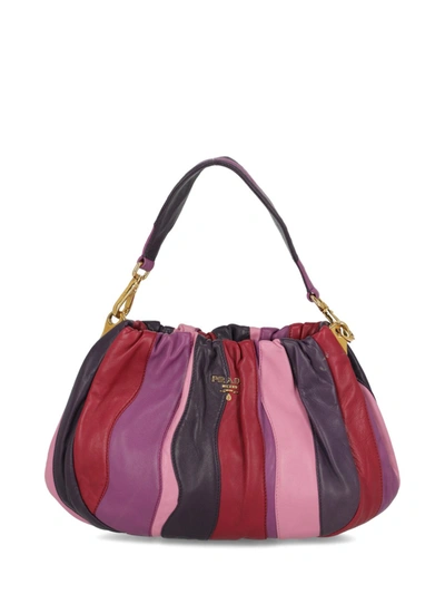 Shop Prada Bag Leather In Multicolor