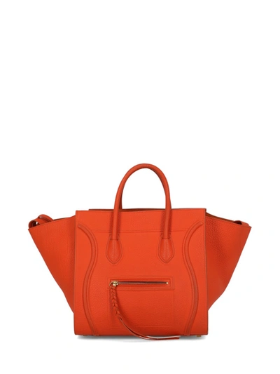 Pre-owned Celine Phantom Leather In Orange