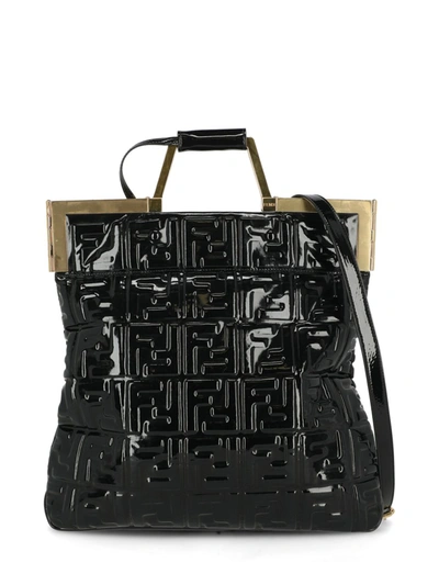 Shop Fendi Bag Synthetic Fibers In Black