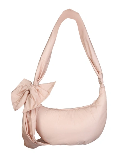 Shop Red Valentino Nude Polyester Shoulder Bag In Neutrals