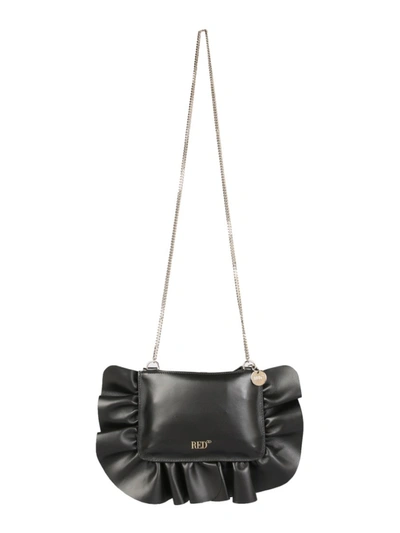 Shop Red Valentino Audrey Black Leather Shoulder Bag