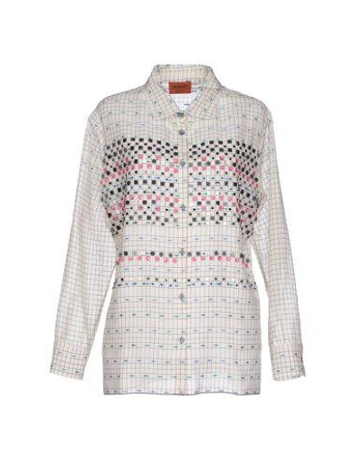 Shop Missoni Checked Shirt In White