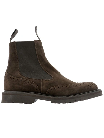 Shop Tricker's Brown Suede Ankle Boots