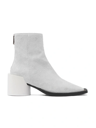 Shop Mm6 Maison Margiela Boots In White Leather